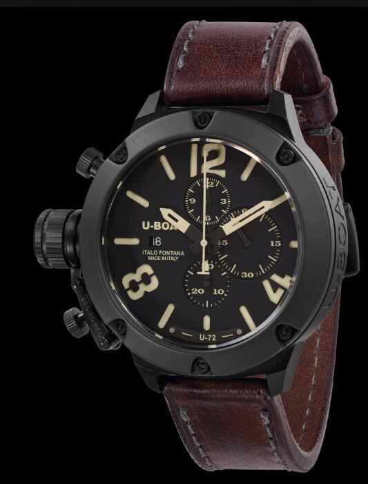 U-BOAT Classico Titanium IPB Crono BK Gr 6548 Replica Watch